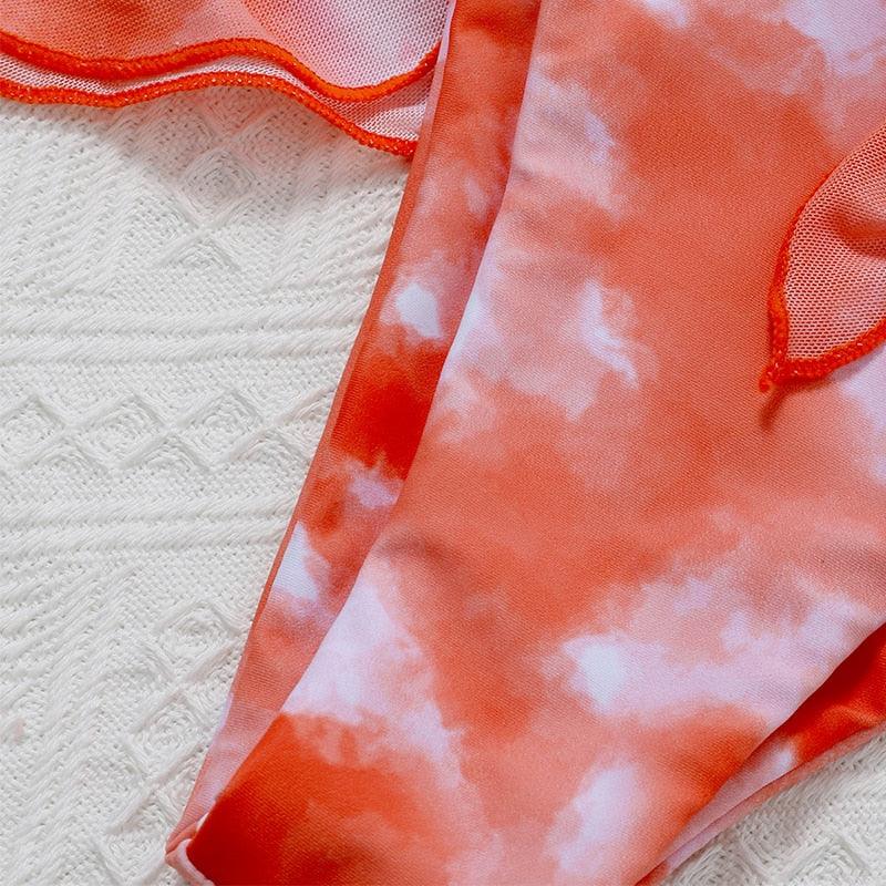 3-Piece Halter Bikini Set with Wrap Skirt