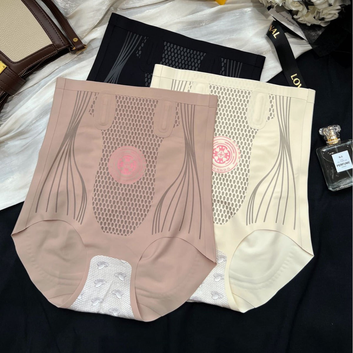 High-Waist Compression Shaping Shorts