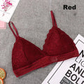 "Wireless Lace Push-Up Bralette – Plus Size Seamless