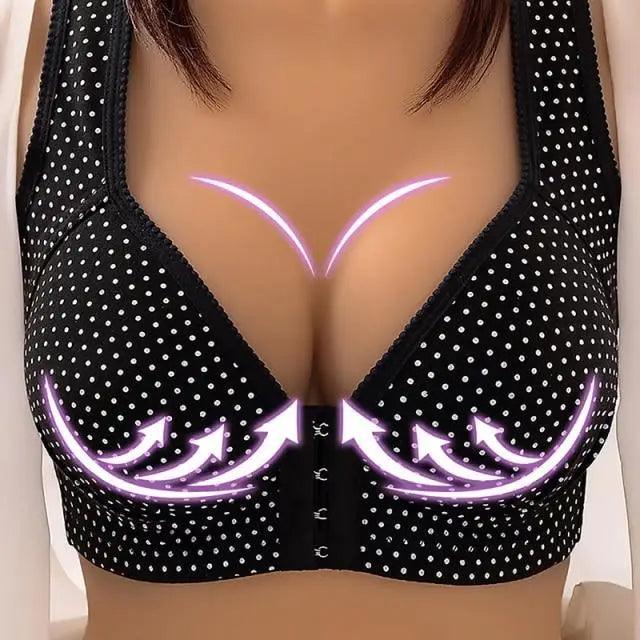 Seamless Front-Closure Push-Up Bra