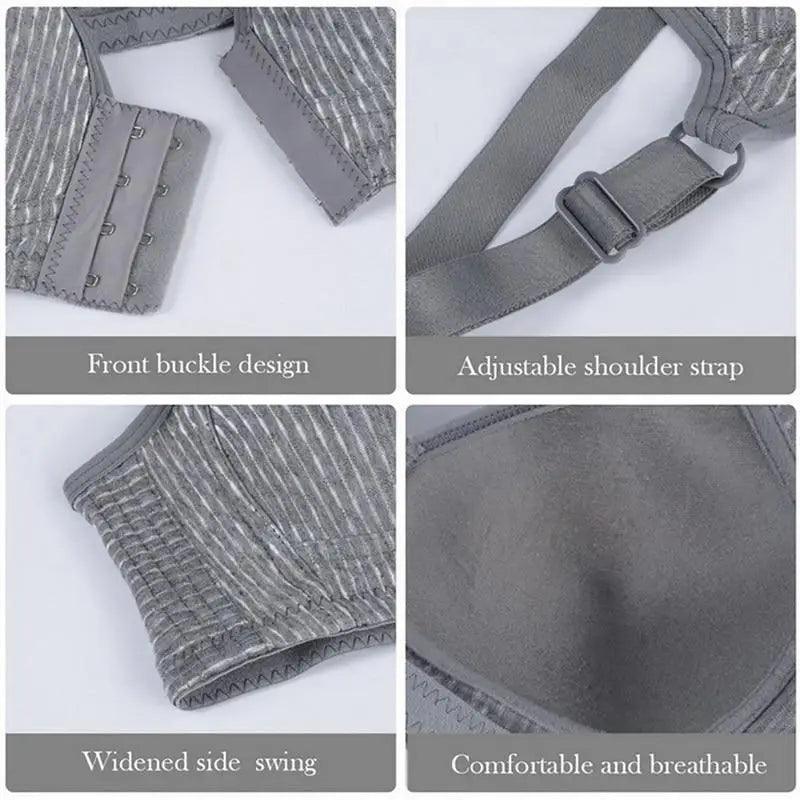 Seamless Front-Closure Push-Up Bra