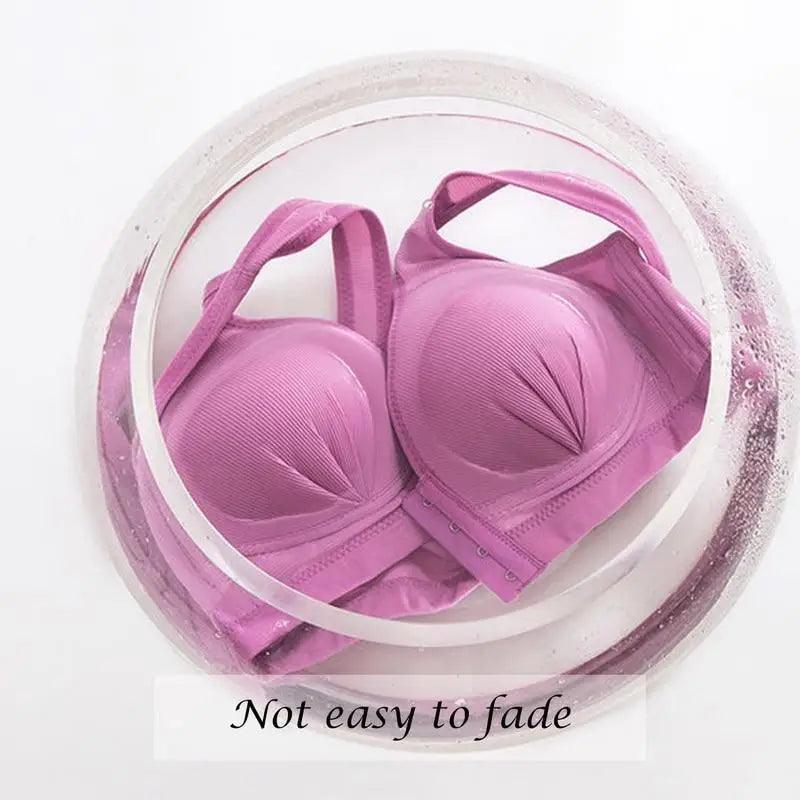 Seamless Front-Closure Push-Up Bra