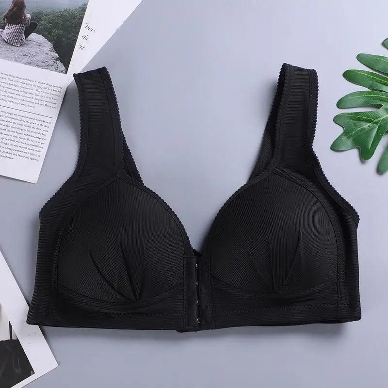 Seamless Front-Closure Push-Up Bra