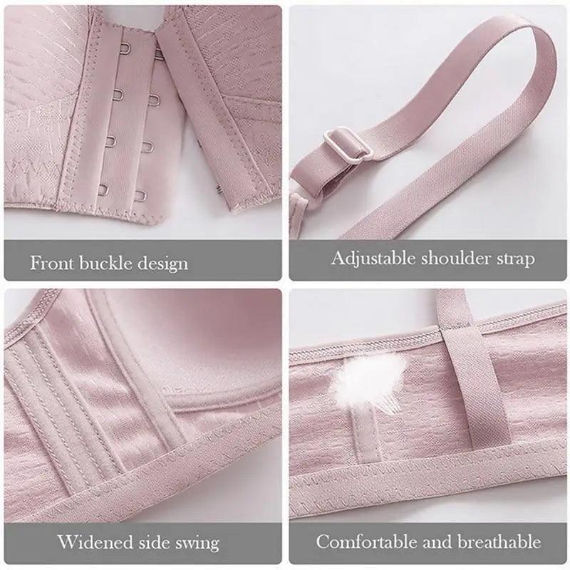 Seamless Front-Closure Push-Up Bra