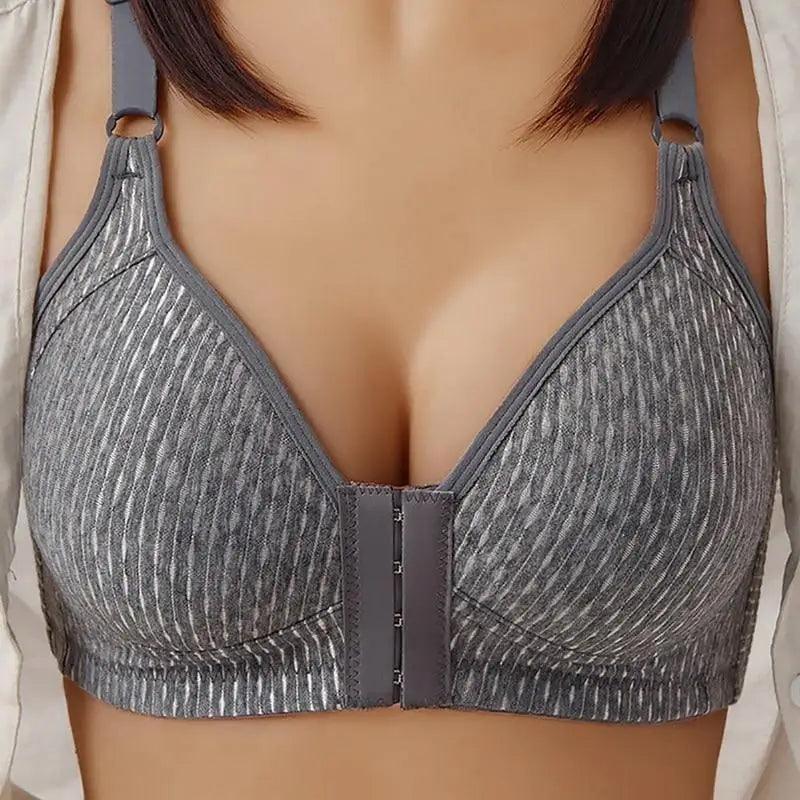 Seamless Front-Closure Push-Up Bra