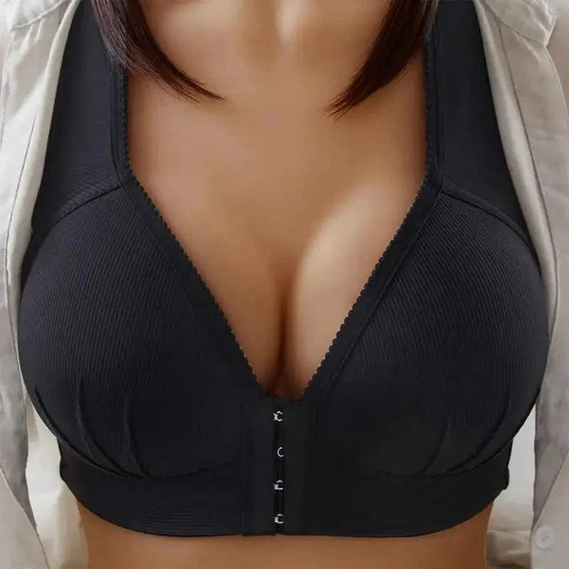 Seamless Front-Closure Push-Up Bra