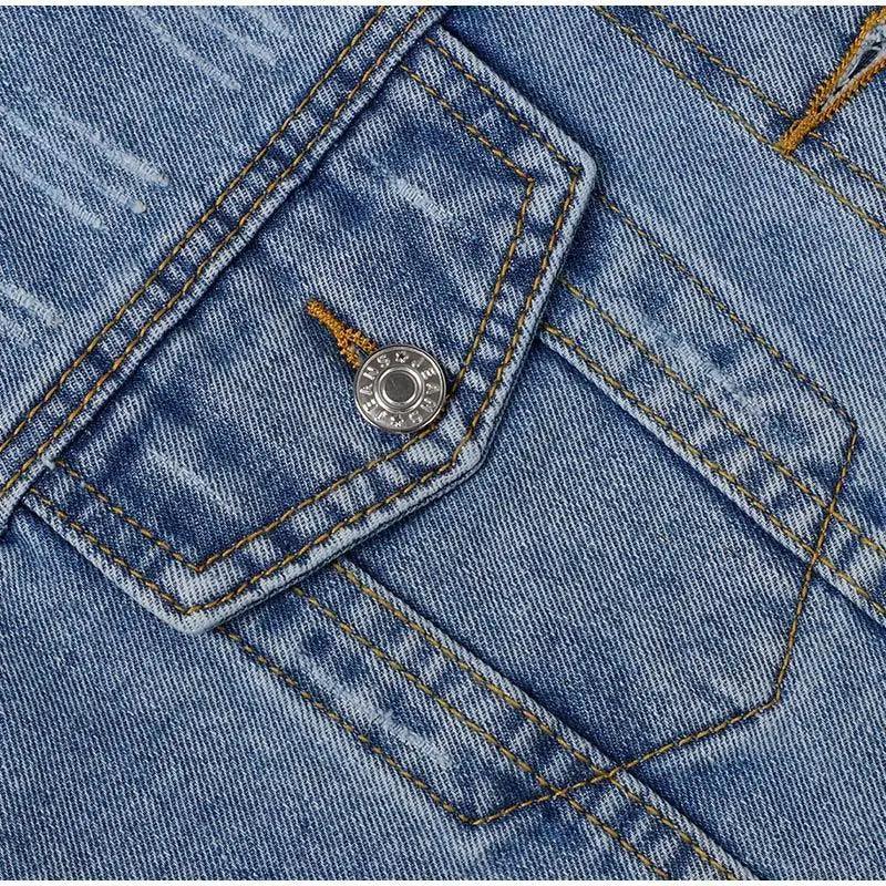 Unique Design Women's Denim Cropped Jacket