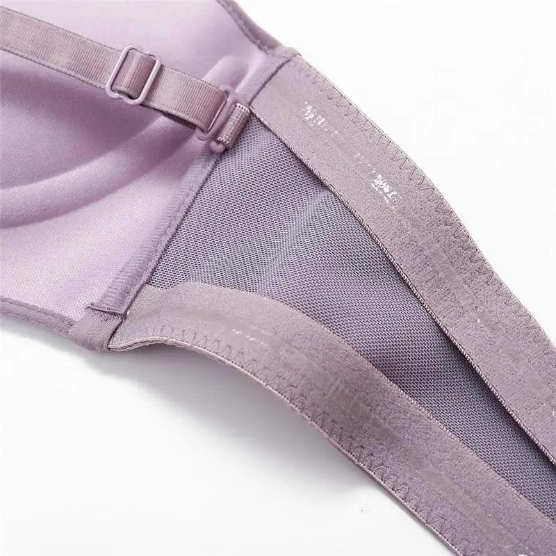 Vintage Front Closure Push-Up Bra – Strapless Seamless Bralette